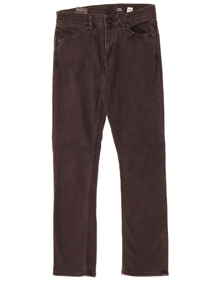Jeans dritti slim Vorta da uomo Volcom W28 L31 cotone nero