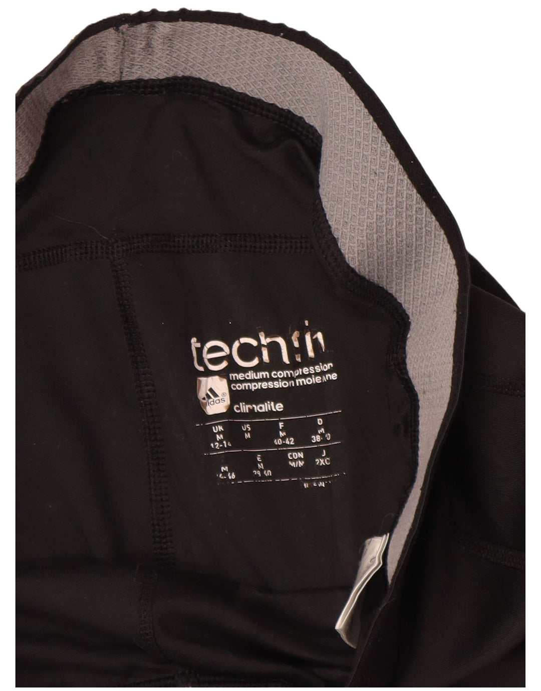 Leggings ADIDAS Climalite da donna UK 12/14 Poliestere nero medio