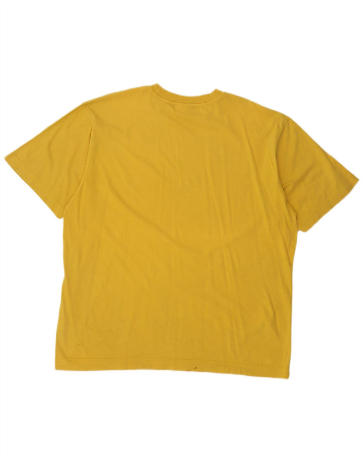 T-shirt grafica da uomo Puma Top 2XL cotone giallo
