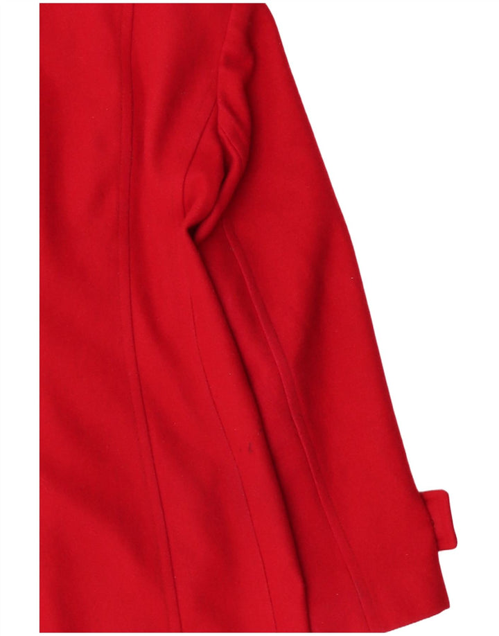 Cappotto doppiopetto da donna ANNE KLEIN UK 10 piccolo rosso