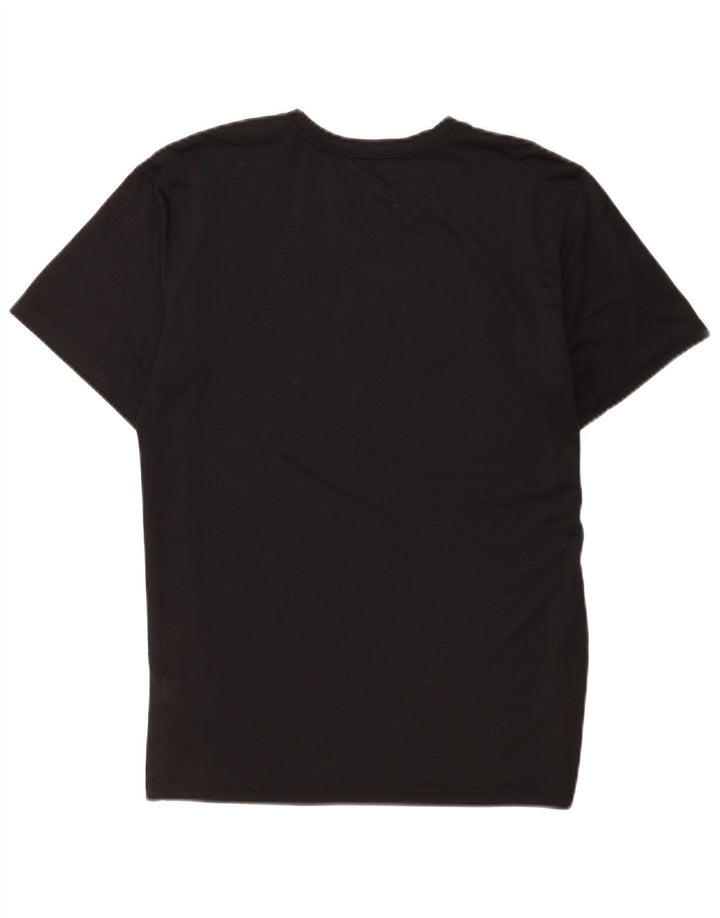 T-shirt grafica Nike Dri Fit Regular da donna UK 16 Large Nero Poliestere