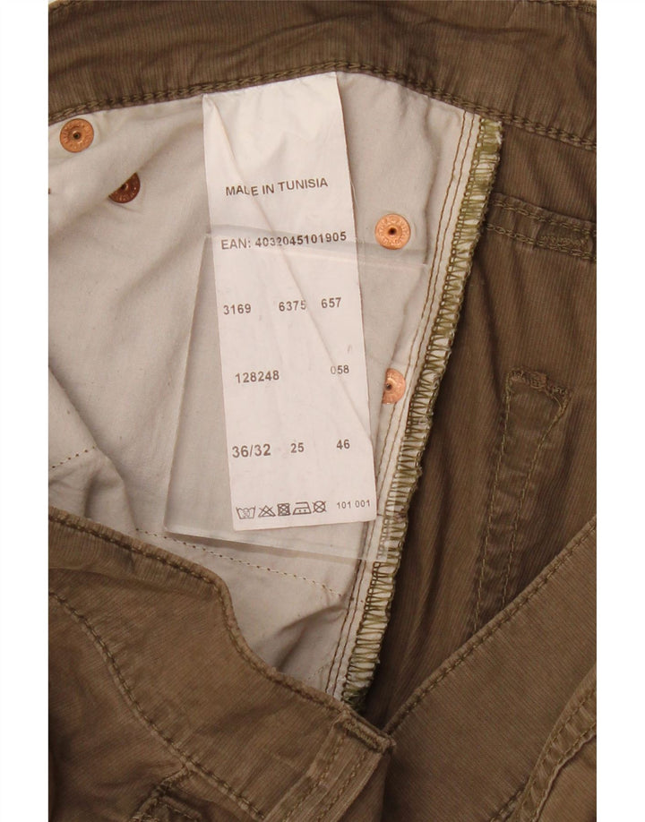 MUSTANG Mens Casual Shorts W36 Large Khaki Cotton