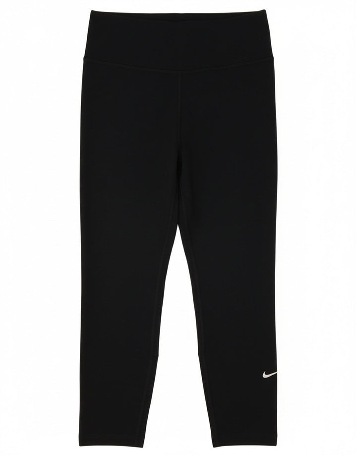Leggings Nike Dri Fit Capri da donna UK 8 piccoli neri