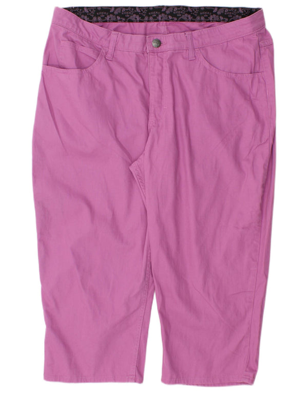 Pantaloni Capri da donna Lee Riders US 16 2XL W36 L22 Cotone rosa