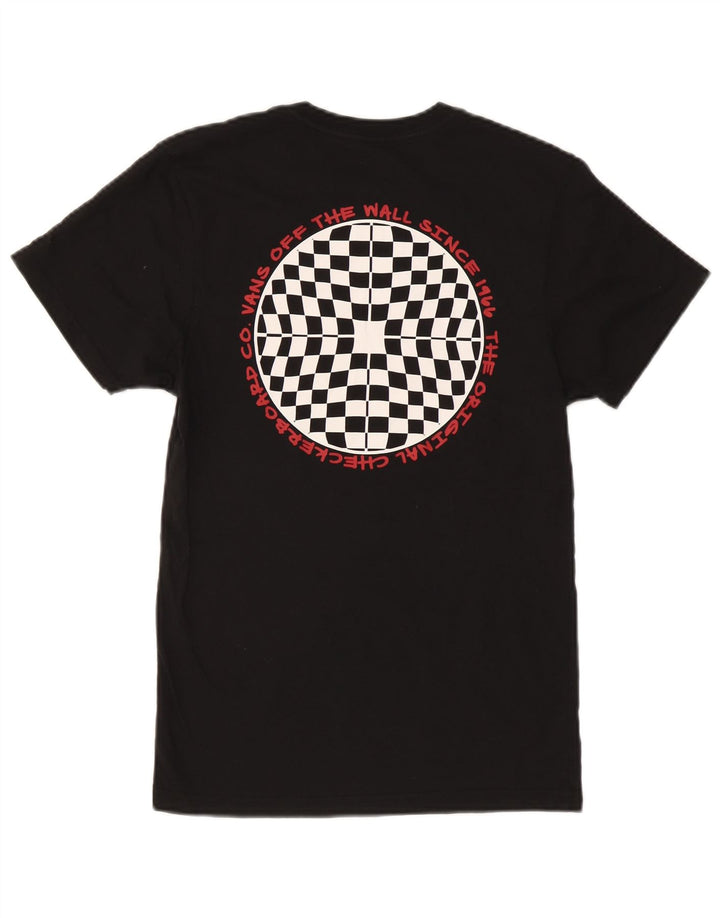 T-shirt grafica da uomo Vans Top Small in cotone nero