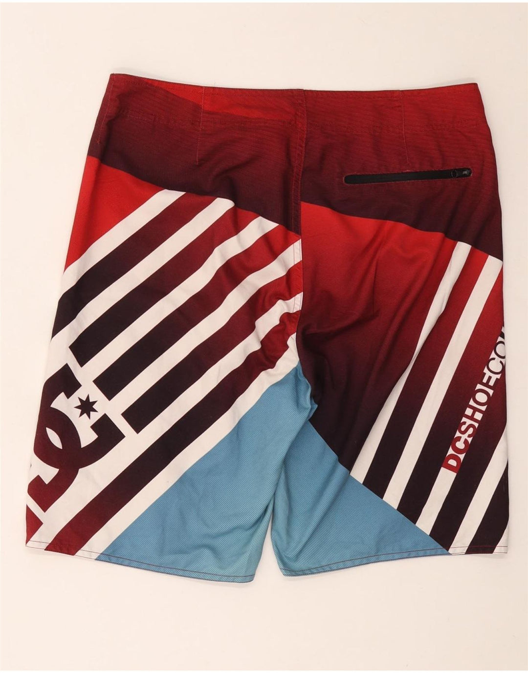 Pantaloncini da bagno con grafica DC da uomo, colore rosso medio