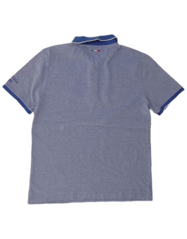 Polo Uomo Aeronautica Militare XL Cotone Puntinato Blu