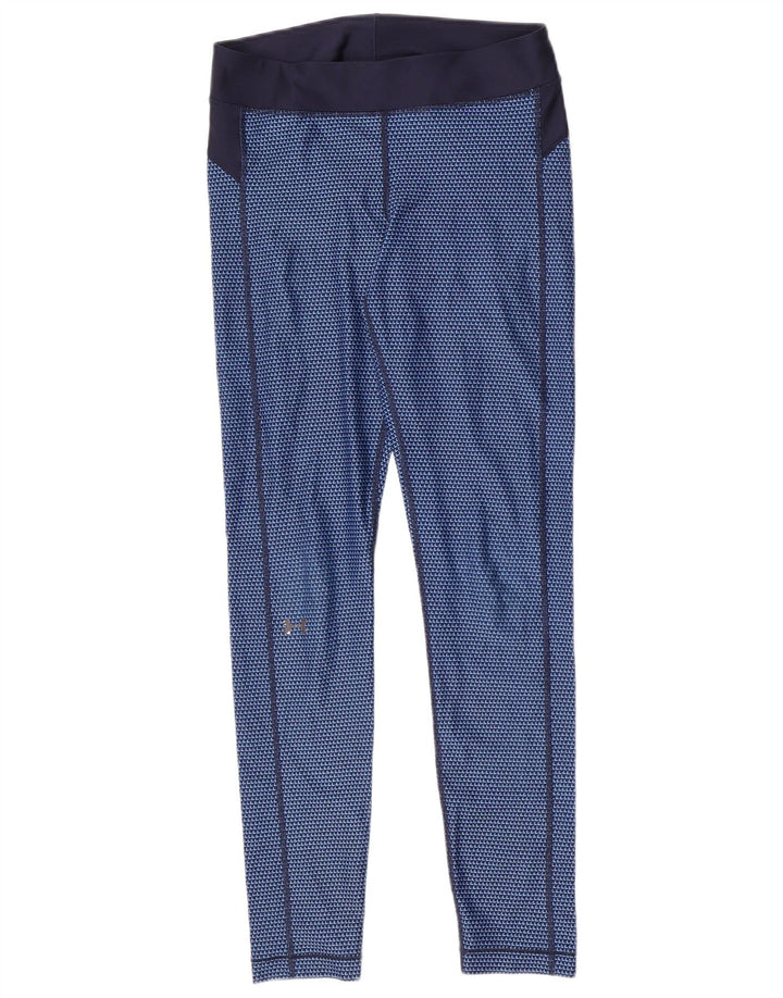 Leggings da donna Under Armour in poliestere geometrico blu medio