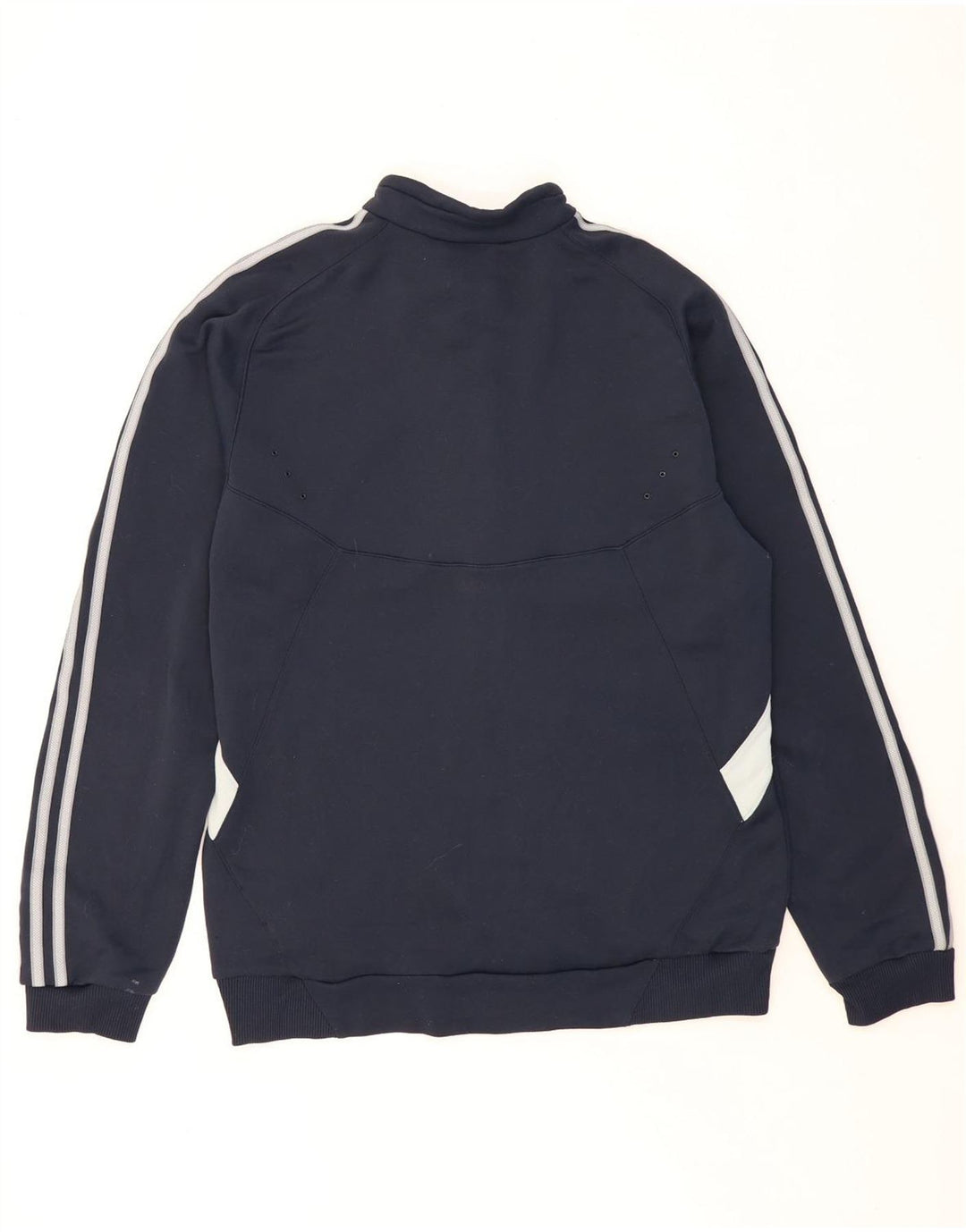 Giacca da tuta da uomo ADIDAS grande in poliestere color block blu navy