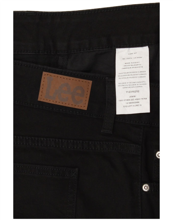 Pantaloni Capri da donna a vita media con vestibilità regolare Lee US 20 3XL W40 L22 Neri