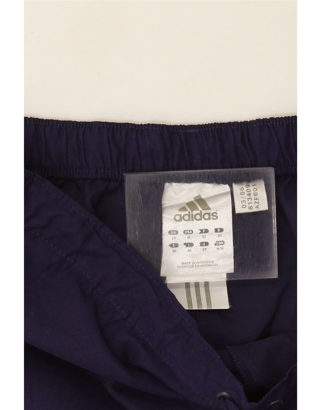 Pantaloni da tuta Adidas Capri da donna UK 14 Poliestere viola medio