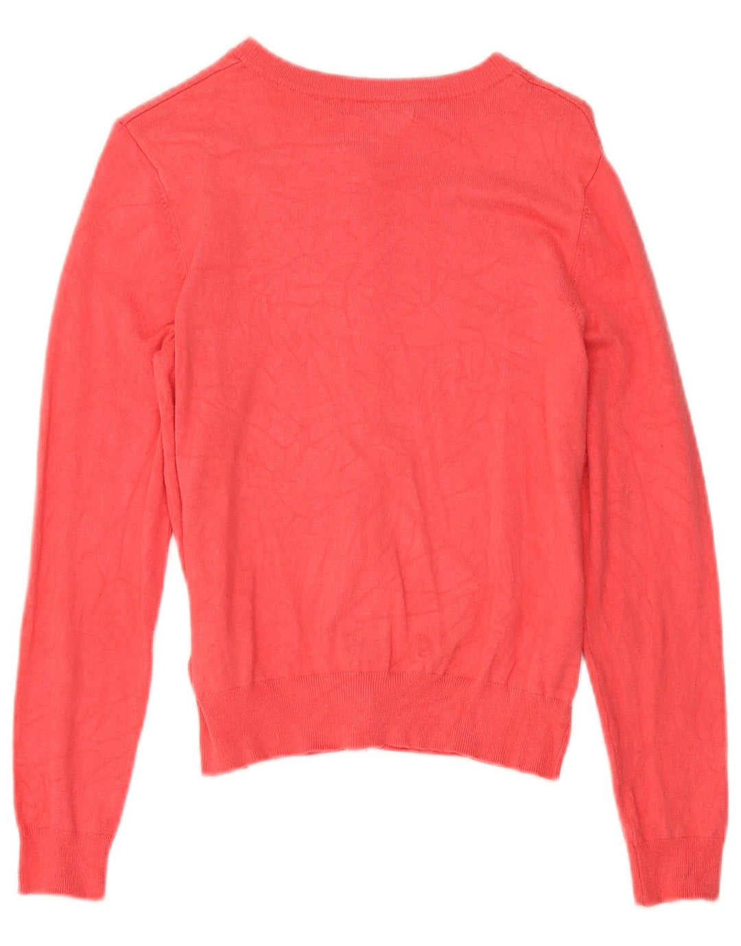 Maglione cardigan corto da donna Marks & Spencer UK 12 Viscosa rosa medio