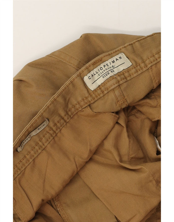 CALLIOPE Pantaloni cargo da uomo Firenze Joggers IT 44 XS W32 L28 Beige