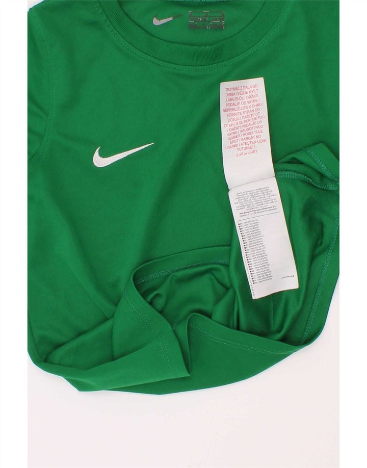 T-shirt da ragazzo Nike Top 5-6 anni in poliestere verde