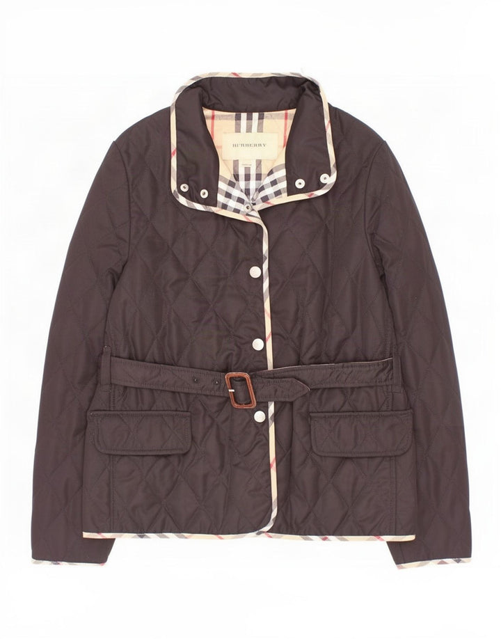 Giacca trapuntata per bambina Burberry 11-12 anni in poliestere nero