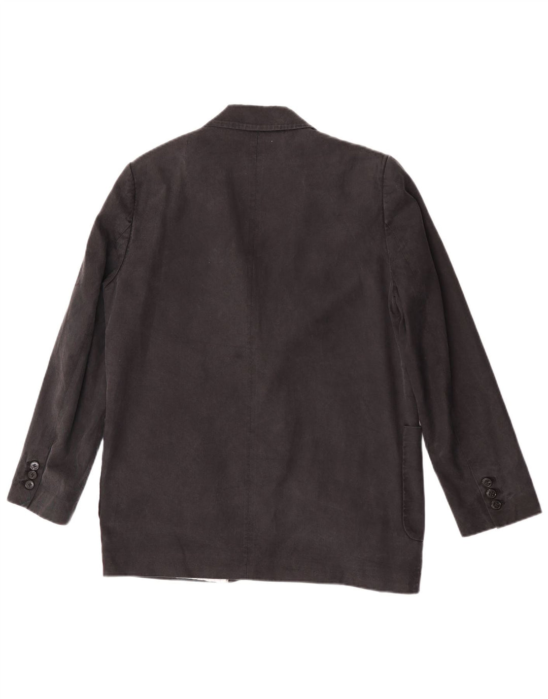 Giacca blazer a 2 bottoni da donna Zara UK 14 NLino nero medio