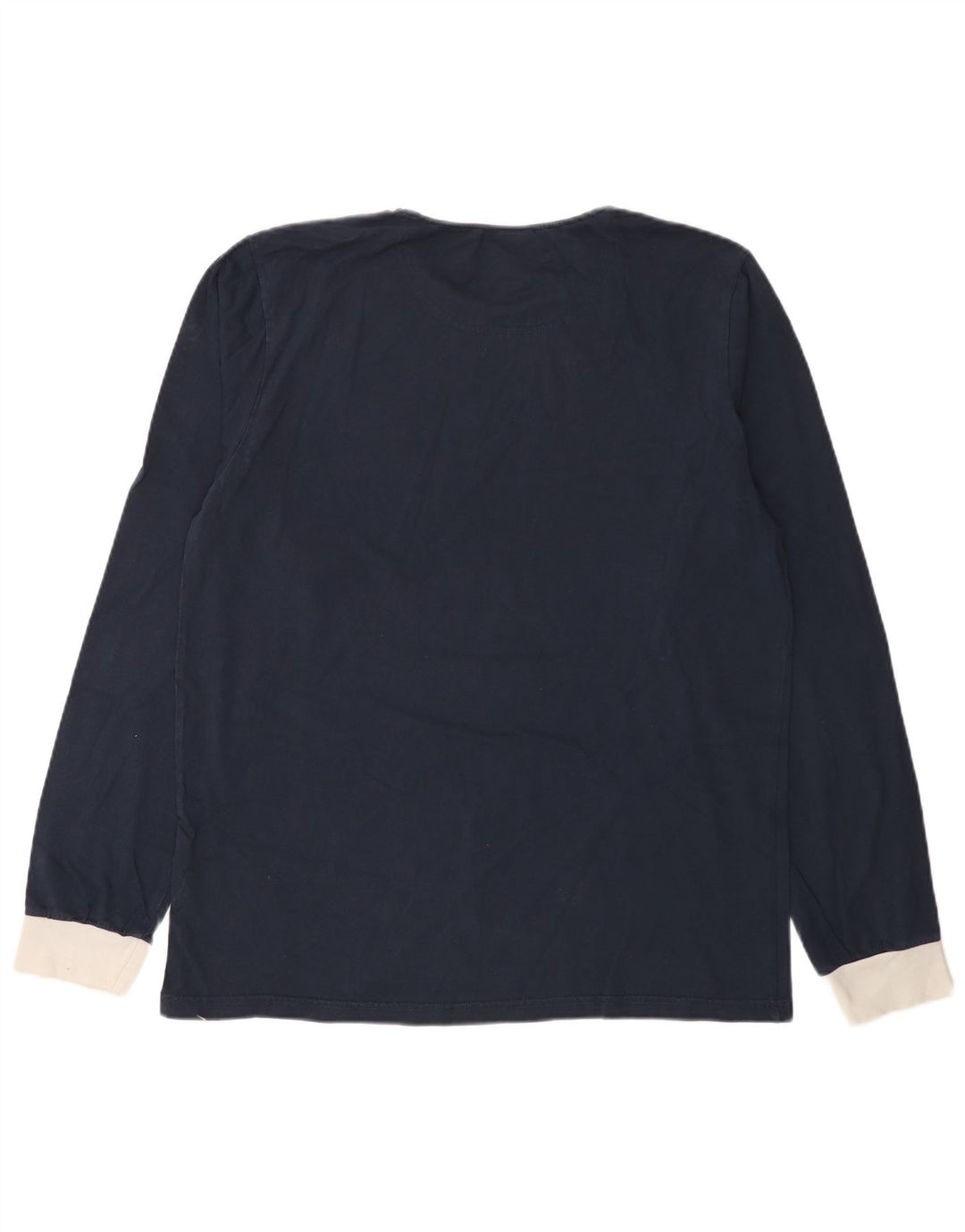 Maglia da uomo Ellesse a maniche lunghe grande in cotone blu navy