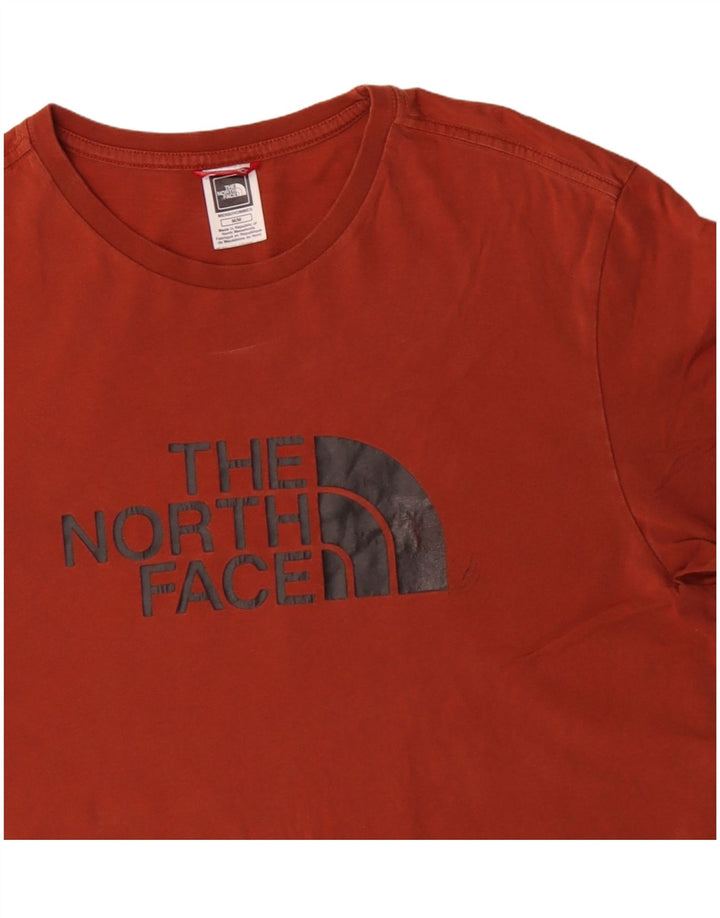 THE NORTH FACE T-shirt grafica da uomo Top in cotone rosso medio