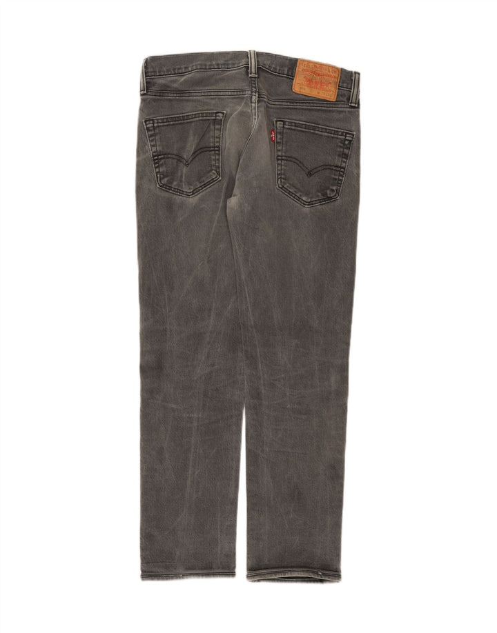 Levi's Uomo 519 Jeans Skinny W30 L27 Cotone Grigio