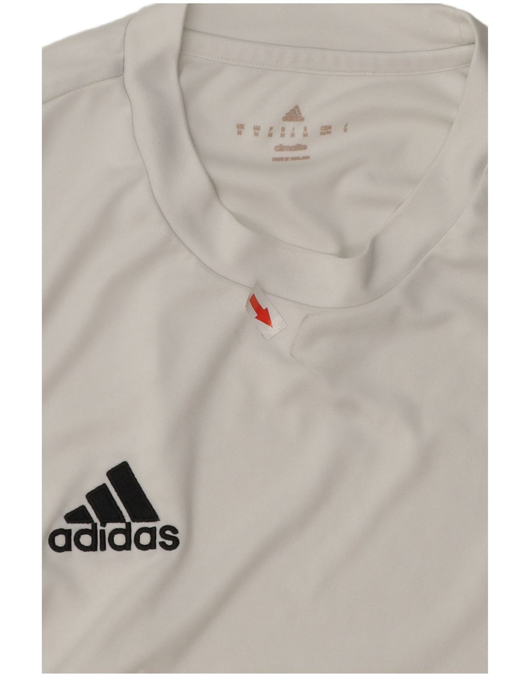 T-shirt ADIDAS da uomo Climalite Top in poliestere bianco medio