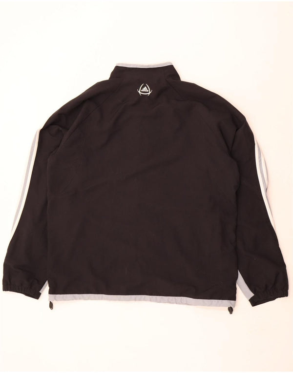 Giacca da tuta da uomo Adidas UK 46/48 XL Poliestere color block nero