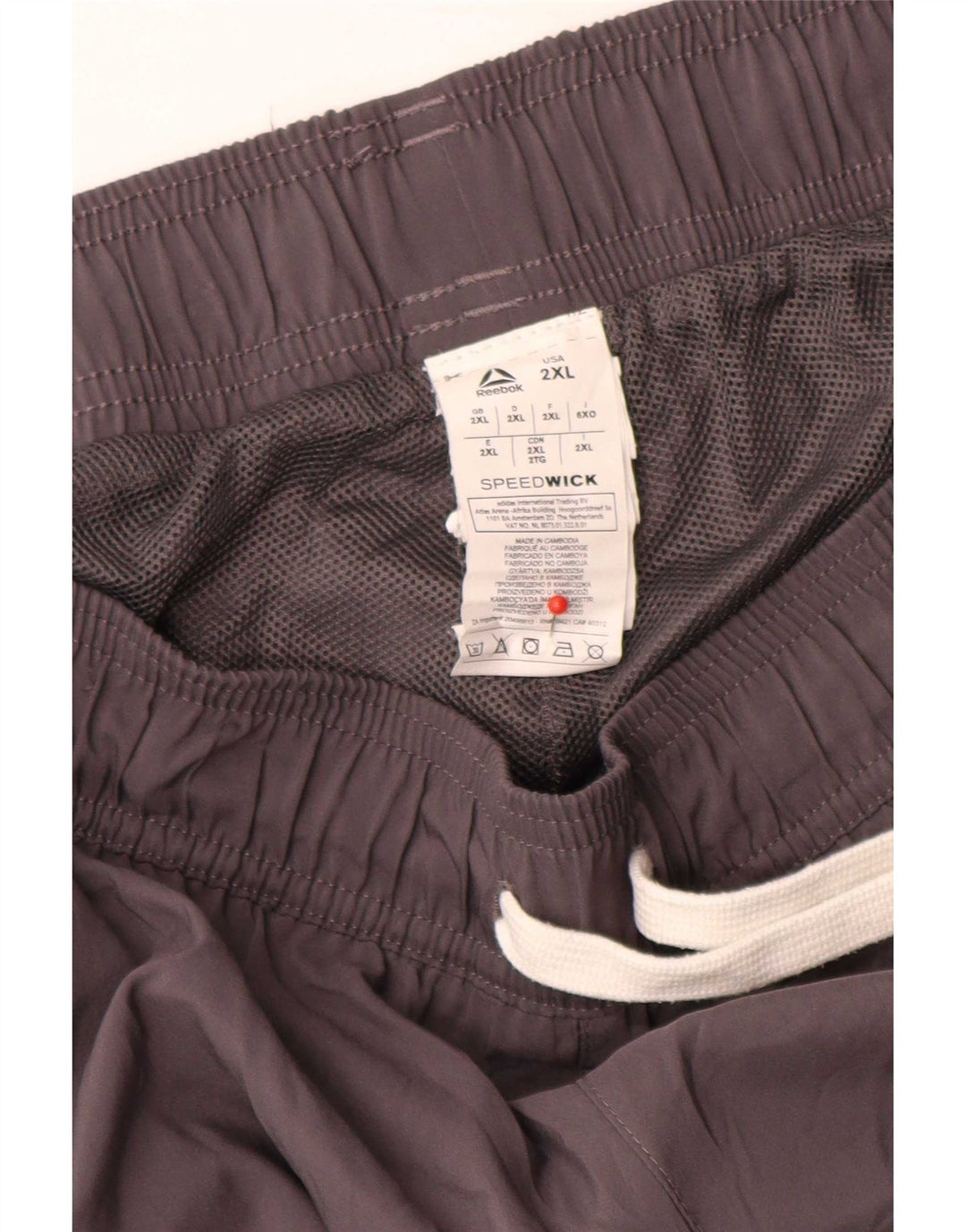 Pantaloni da tuta Reebok Speedwick da uomo Joggers 2XL Poliestere grigio