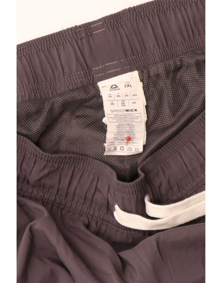 Pantaloni da tuta Reebok Speedwick da uomo Joggers 2XL Poliestere grigio