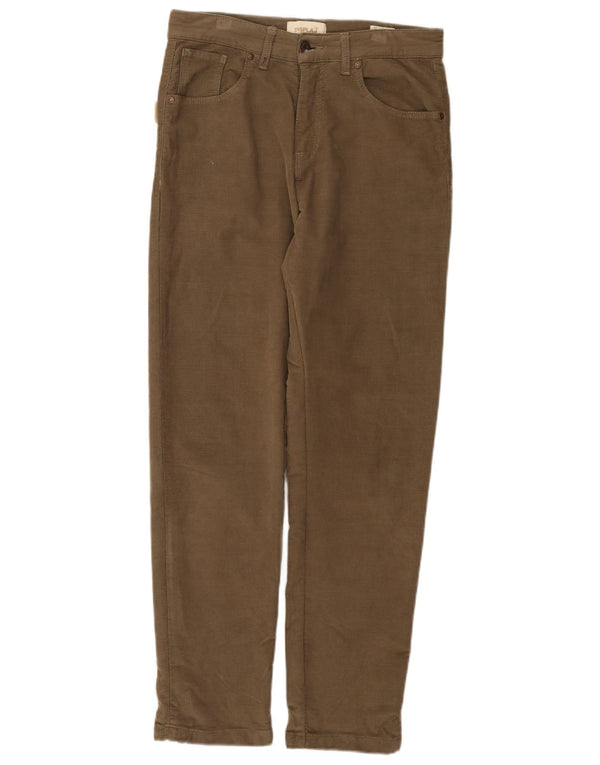 Pantaloni casual dritti da uomo vintage IT 44 XS W30 L29 cotone kaki