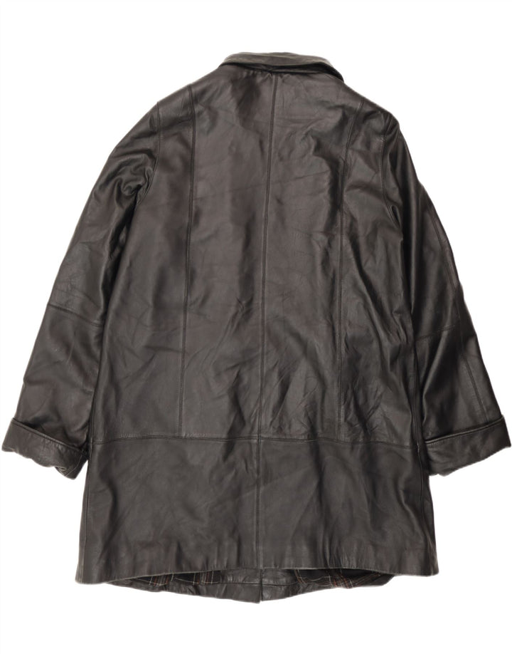 Cappotto in Pelle Donna Zarro IT 50 XL Pelle Nera