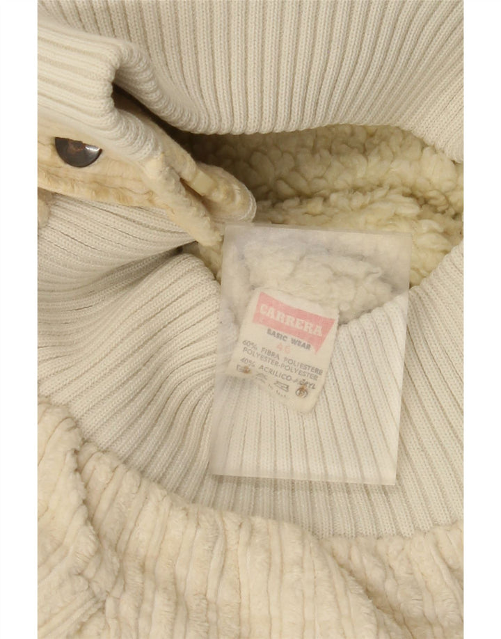 Giacca in pile da uomo vestibilità ampia Carrera IT 46 Small Beige Poliestere