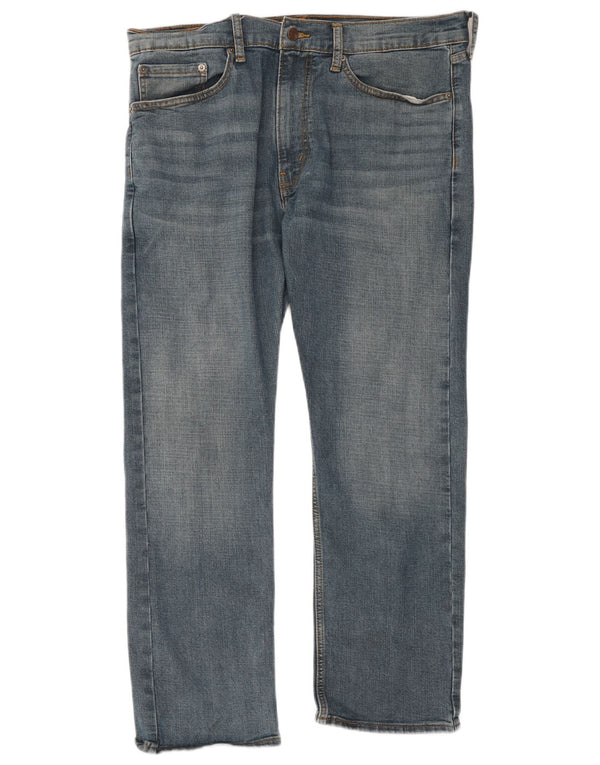 Jeans dritti firmati da uomo Levi's W36 L30 in cotone blu