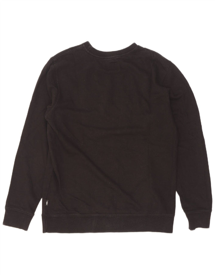 Felpa grafica da uomo Vans, maglione, cotone nero medio