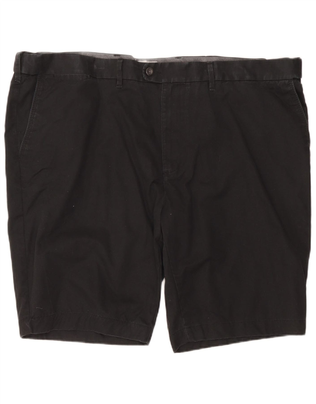 Pantaloncini chino vestibilità regolare da uomo Marks & Spencer W48 4XL cotone nero
