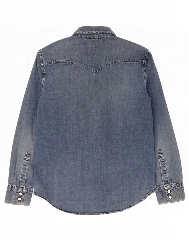 Camicia di jeans da uomo Levi's Large in cotone blu
