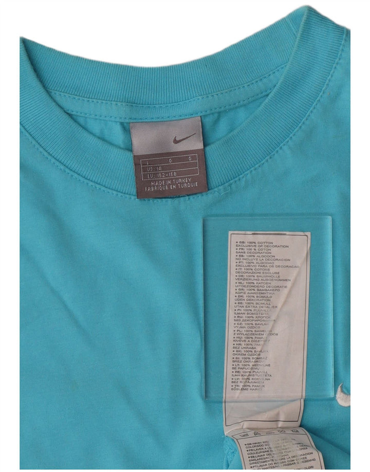 Canotta NIKE Ragazzi 13-14 anni Large Blu Cotone