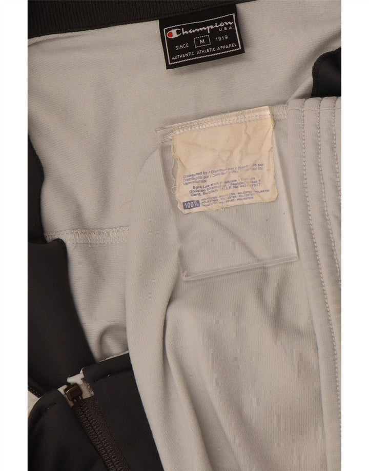 CHAMPION Mens Tracksuit Top Jacket Medium Grey Polyester