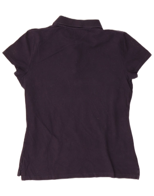 Tommy Hilfiger Womens Polo Shirt UK 16 Large Navy Blue Cotton