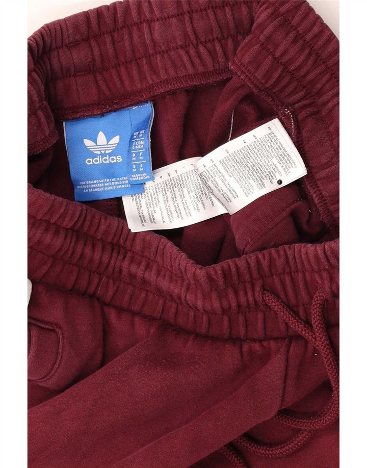 Pantaloni da tuta da uomo Adidas Joggers Medium Maroon Cotton