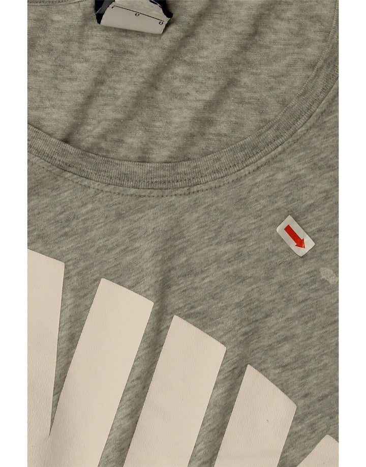 T-shirt grafica oversize da donna Nike Top UK 16 grande grigio chiazzato