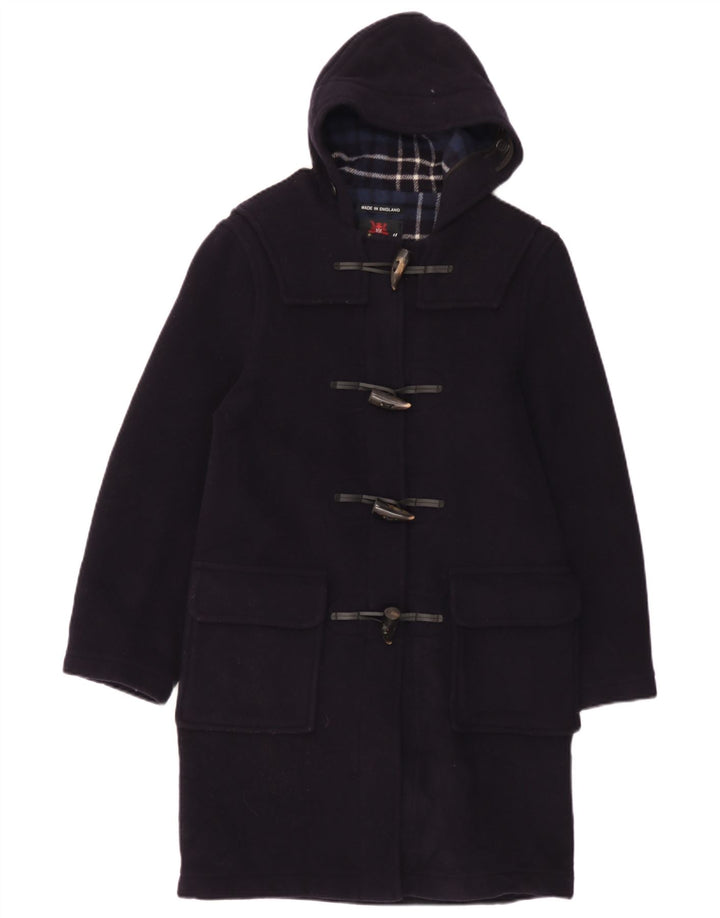 Montgomery con cappuccio da donna Gloverall EU 34 XS Lana blu navy