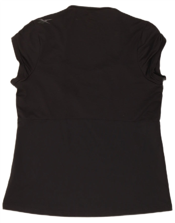 T-shirt Reebok da donna Top UK 18 XL poliestere nero