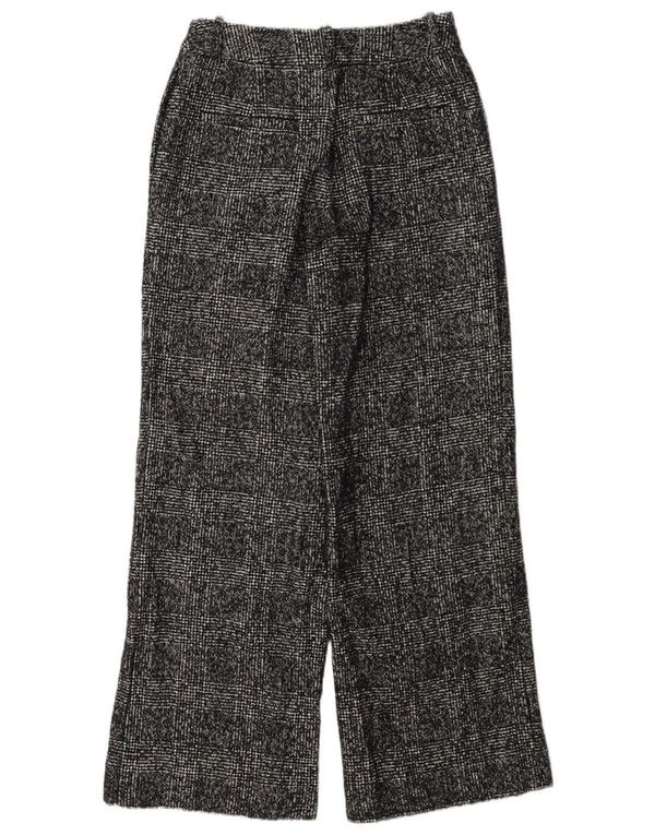 Pantaloni casual a vita alta da donna Marks & Spencer UK 6 XS W26 L30 neri