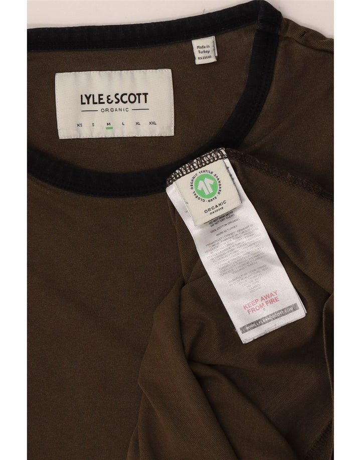 T-shirt da uomo Lyle & Scott Top in cotone kaki medio
