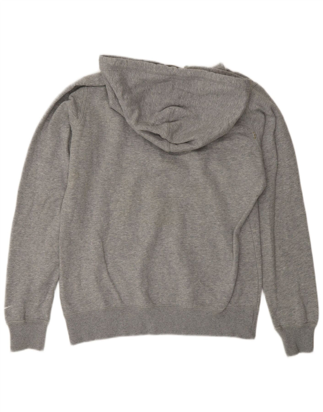 Felpa con cappuccio grafica Nike da uomo in cotone grigio medio
