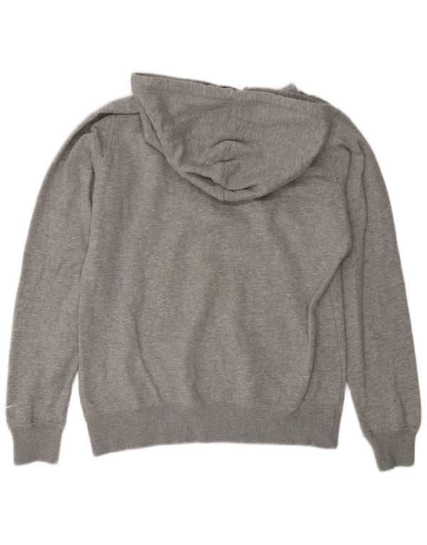 Nike Mens Graphic Hoodie Jumper Medium Grey Cotton