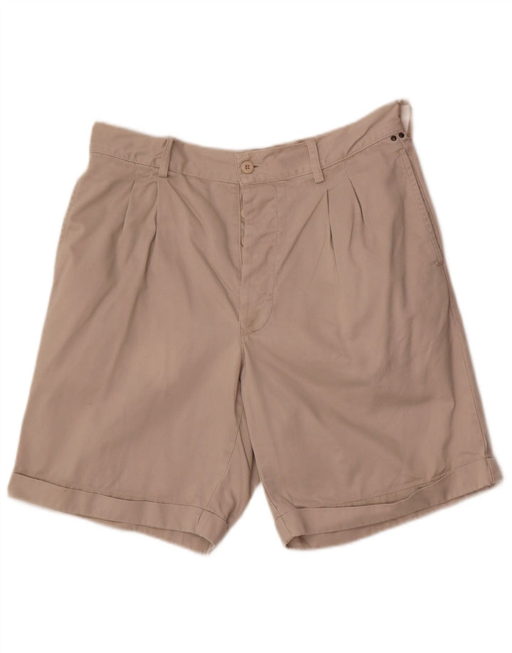 Pantaloncini chino con pegging da uomo Avirex W32 in cotone beige medio