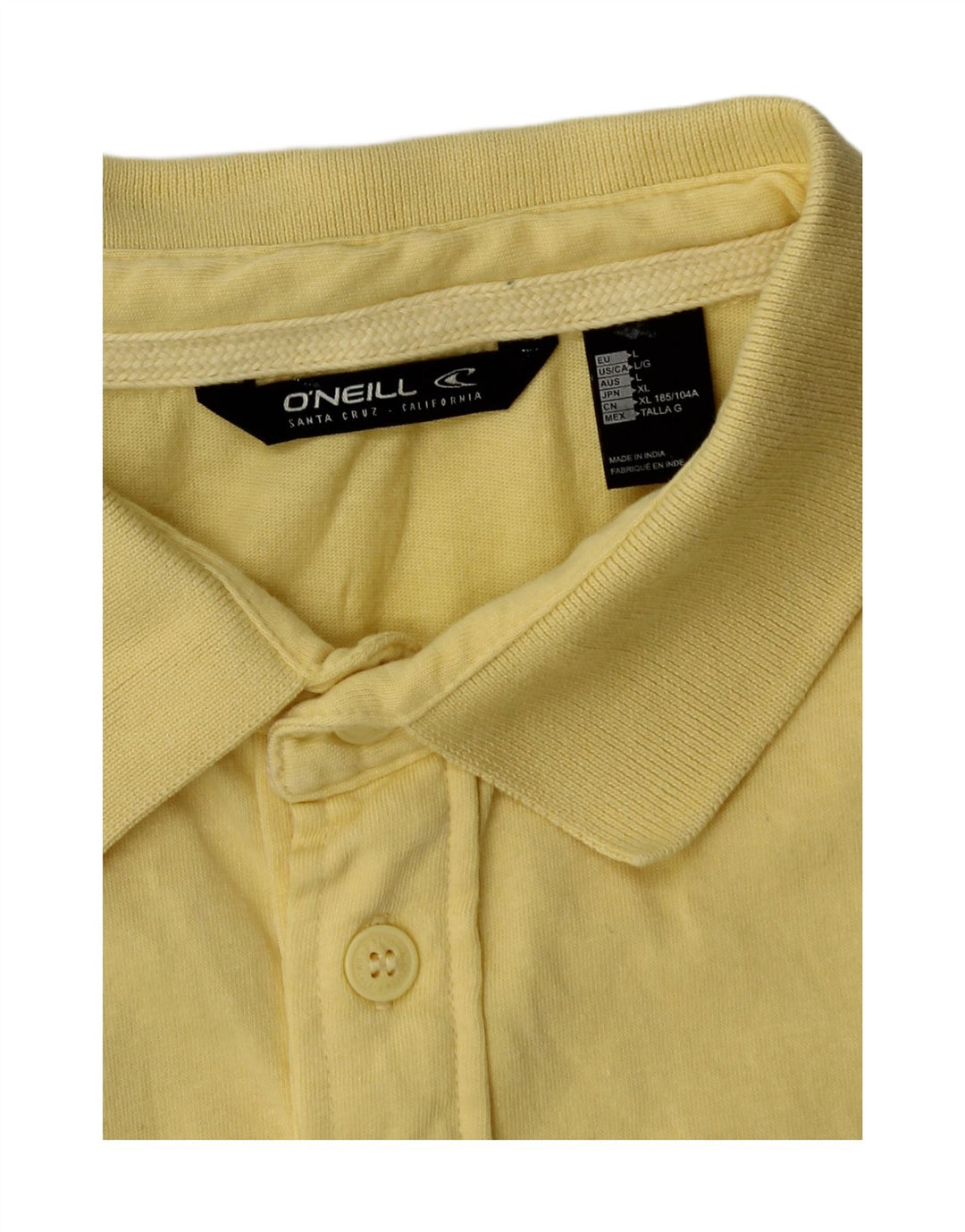 Polo da uomo O'Neill grande in cotone giallo