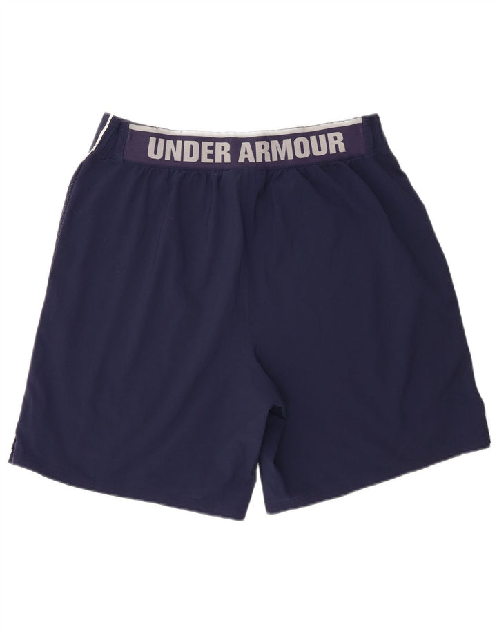 Under Armour Pantaloncini sportivi grafici da uomo di grandi dimensioni in poliestere blu navy