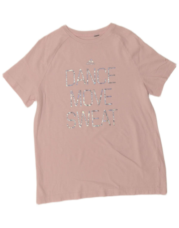 Maglietta grafica Adidas per bambina 14-15 anni Rosa