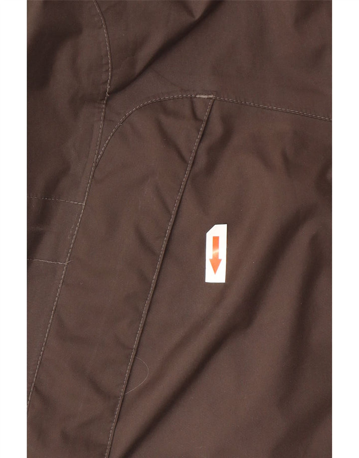 Giacca antipioggia oversize con cappuccio da donna Sprayway UK 8 piccola poliestere marrone